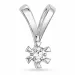 0,20 ct lab grown Diamant Anhänger in 14 karat Weißgold