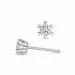 2 x 0,10 ct lab grown Diamant Solitärohrstecker in 14 Karat Weißgold mit lab grown Diamant 