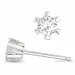2 x 0,20 ct lab grown Diamant Solitärohrstecker in 14 Karat Weißgold mit lab grown Diamant 