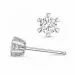 2 x 0,20 ct lab grown Diamant Solitärohrstecker in 14 Karat Weißgold mit lab grown Diamant 