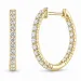 Kreole in 14 Karat Gold mit lab grown Diamant (CVD) 