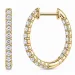 Kreole in 14 Karat Gold mit lab grown Diamant (CVD) 