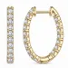 Kreole in 14 Karat Gold mit lab grown Diamant (CVD) 