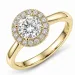 lab grown Diamant Ring in 14 Karat Gold 1,0 ct 0,21 ct