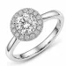 lab grown Diamant Ring in 14 Karat Weißgold 1,0 ct 0,21 ct