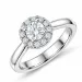 lab grown Diamant Ring in 14 Karat Weißgold 0,50 ct 0,23 ct