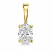 0,30 ct lab grown Diamant Solitäranhänger in 14 karat Gold 0,30 ct