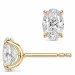 2 x 0,50 ct lab grown Diamant Solitärohrstecker in 14 Karat Gold mit lab grown Diamant (CVD) 