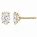 2 x 1 ct lab grown Diamant Solitärohrstecker in 14 Karat Gold mit lab grown Diamant (CVD) 
