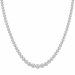 42 cm lab grown Diamant Halskette in 14 karat Weißgold 5,76 ct