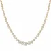 45 cm lab grown Diamant Halskette in 14 karat Gold 6,02 ct