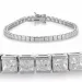 Zirkon Tennisarmband aus Silber x 4 mm