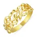 Blatt Ring aus vergoldetem Sterlingsilber