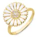 Marguerite Zirkon Ring aus vergoldetem Sterlingsilber - Marie