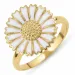 15 mm Marguerite Ring aus vergoldetem Sterlingsilber - Marie