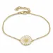 14 mm Marguerite Armband aus vergoldetem Sterlingsilber - Marie