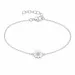 Marguerite Armband aus rhodiniertem Silber - Maggie