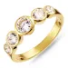 Zirkon Ring aus vergoldetem Sterlingsilber