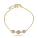Marguerite violettem Armband aus vergoldetem Sterlingsilber - Maggie