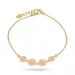 Marguerite pink Armband aus vergoldetem Sterlingsilber - Maggie