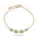 Marguerite blauem Armband aus vergoldetem Sterlingsilber - Maggie