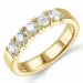 lab grown Diamant Memoirering in 14 Karat Gold 5 x 0,20 ct