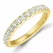 Diamant memoirering in 14 karat gold 0,49 ct