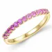 pink Saphir Memoirering in 14 Karat Gold 0,57 ct