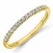 Eng diamant memoirering in 14 karat gold 0,15 ct