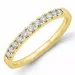 Diamant memoirering in 14 karat gold 0,26 ct