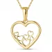 Herz Anhänger mit Halskette aus 8 Karat Gold