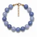 blauem Aventurin Armband aus vergoldetem Stahl - AURA