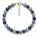 blauem Aventurin Armband aus vergoldetem Stahl - AURA