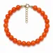 gelbem Calcedon Armband aus vergoldetem Stahl - AURA