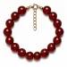 rotem Achat Armband aus vergoldetem Stahl - AURA
