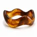 Cognac gefärbt bangle aus Harz - AURA