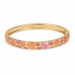 Wasserfest pink bangle aus vergoldetem Stahl - OCEANA
