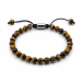 Tigerauge Armband aus Nylon mit verstellbarer Kordel