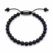 blauer Goldfluss Armband aus Nylon mit verstellbarer Kordel
