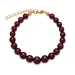 rotem Achat Armband aus vergoldetem Stahl - AURA
