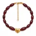 rotem Achat Armband aus vergoldetem Stahl - AURA