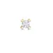 1 x 0,08 ct Diamant Solitärohrstecker in 14 Karat Gold mit Diamant 