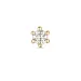 1 x 0,03 ct Solitärohrstecker in 14 Karat Gold mit Diamant 