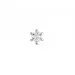 1 x 0,04 ct Solitärohrstecker in 14 Karat Weißgold mit Diamant 