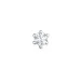 1 x 0,06 ct Diamant Solitärohrstecker in 14 Karat Weißgold mit Diamant 