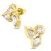 Wasserfester Zirkon Ohrringe in vergoldetem Stahl - OCEANA