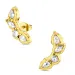 Wasserfester Zirkon Ohrringe in vergoldetem Stahl - OCEANA
