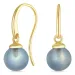 Ohrringe in 9 Karat Gold mit Aquamarin