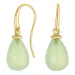 Ohrringe in 9 Karat Gold mit prehnite