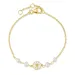 Marguerite Perle Armband aus vergoldetem Sterlingsilber